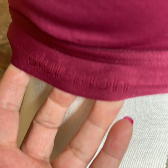 Lululemon Fine Form Bra Star Ruby Scoop Neck Stretch Size 36D - Picture 7 of 11